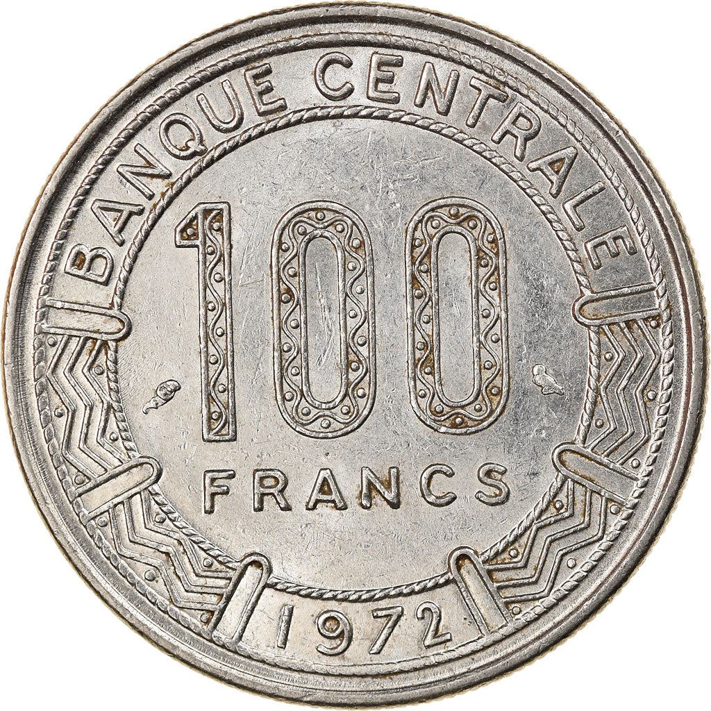 Cameroon | 100 Francs Coin | Giant Elands | Km:16 | 1972