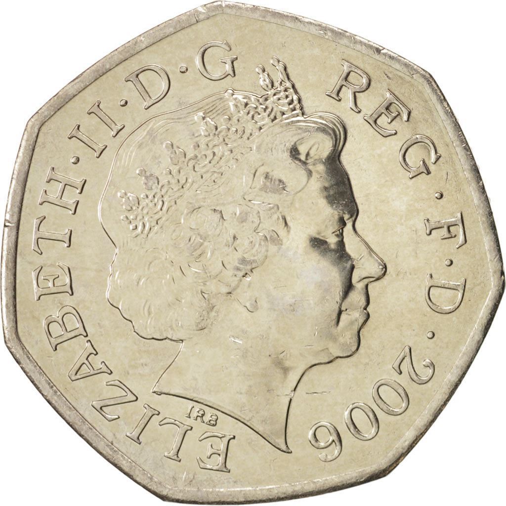 United Kingdom | 50 Pence Coin | Elizabeth II | 4th portrait | Victoria Cross | Soldier | 2006 - 2009