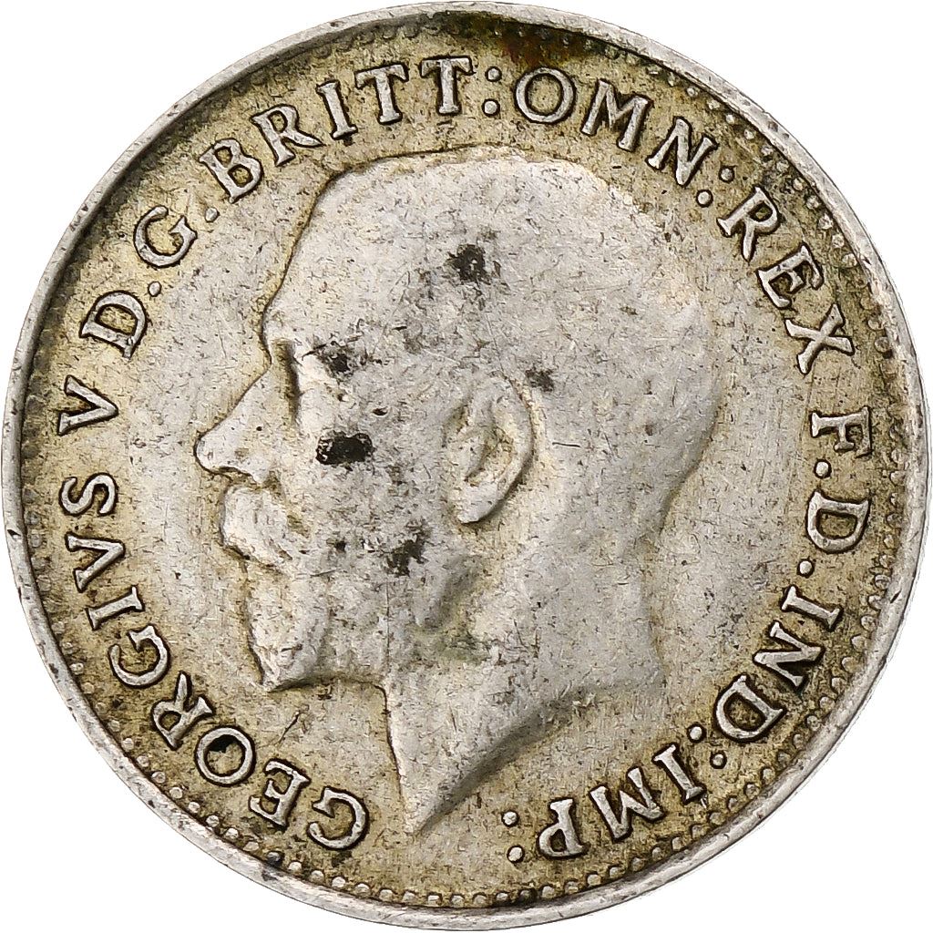 United Kingdom | 3 Pence Coin | George V | Km:813 | 1911 - 1920