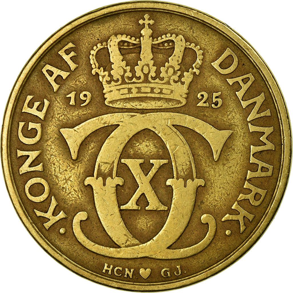Denmark | 2 Kroner Coin | Monogram | Km:825 | 1924 - 1941