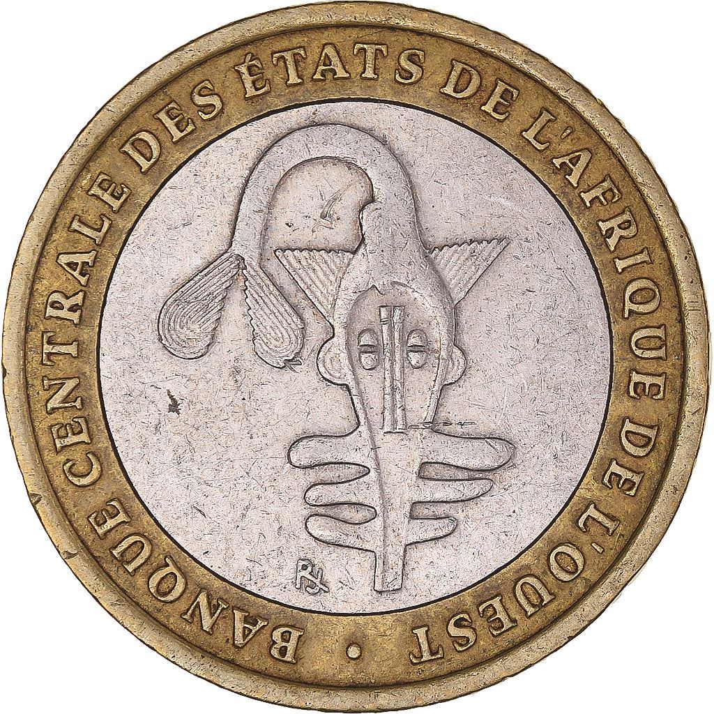 Western African States | 500 Francs Cfa Coin | Emblem of Central Bank | Nuts | Plants | Beans | Km:15 | 2003 - 2010