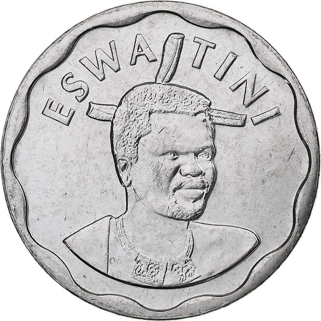 Kungariket Eswatini | 20 Cent Mynt | Kung Mswati III | Elefant | Km:70 | 2018 - 2021