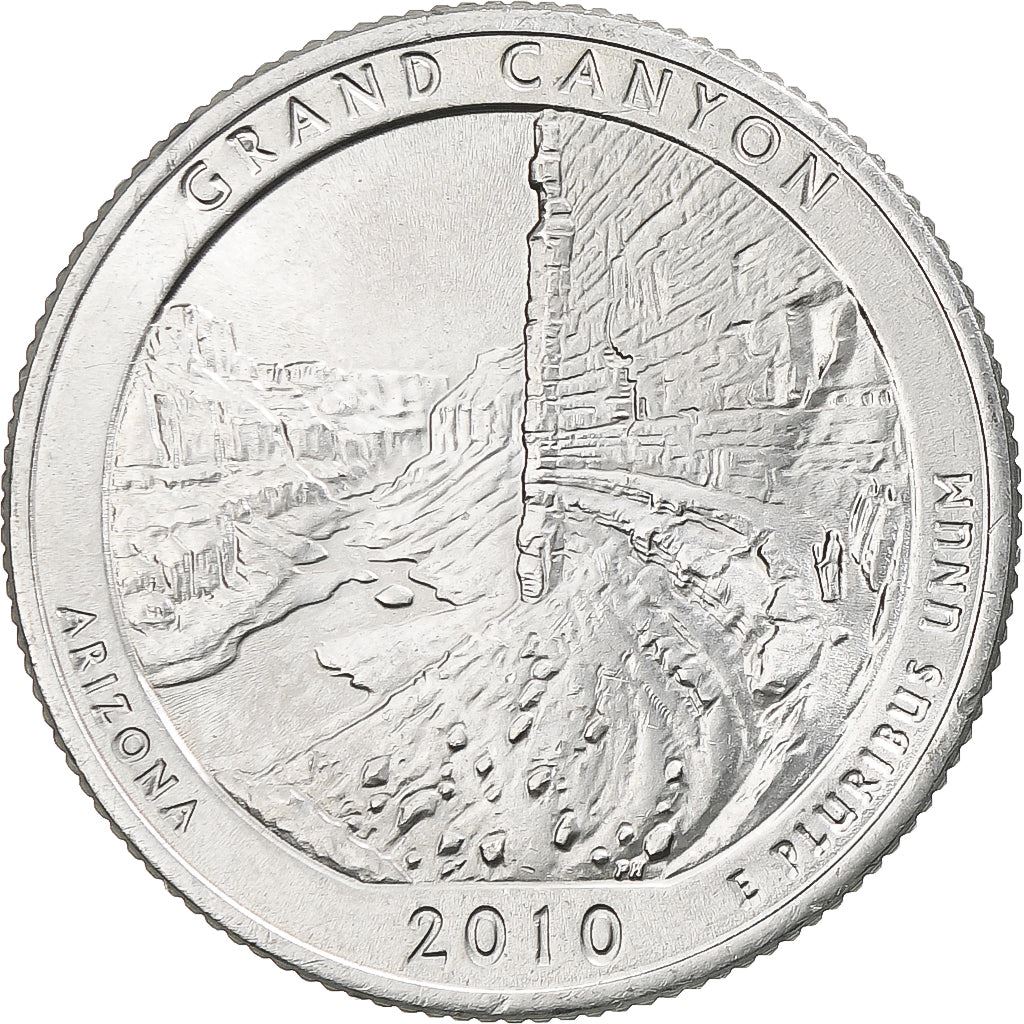 United States | 1/4 Dollar Coin | Arizona | Grand Canyon | Km:472 | 2010