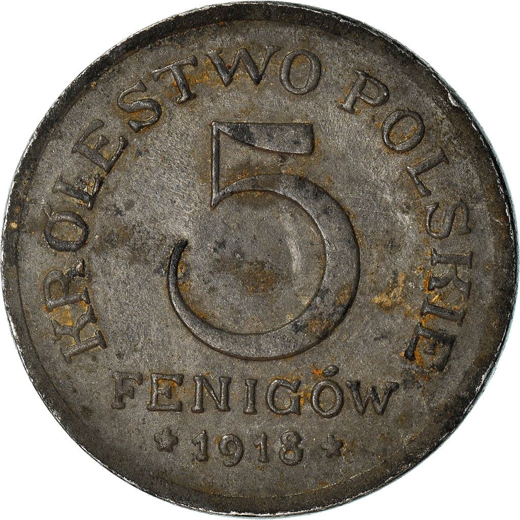 Poland | 5 Fenigow | Eagle | KM5 | 1917 - 1918