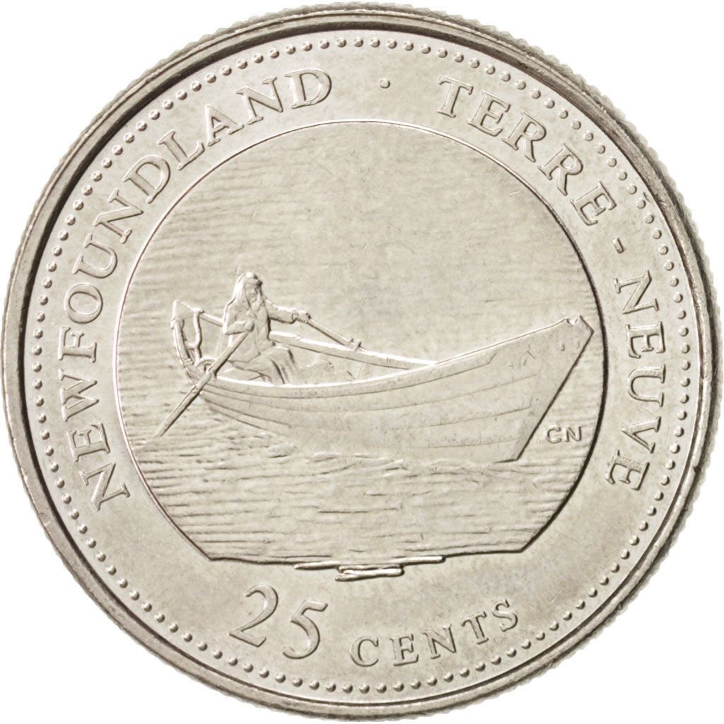 Canada | 25 Cents Coin | Nickel | Newfoundland | KM:213 | 1992
