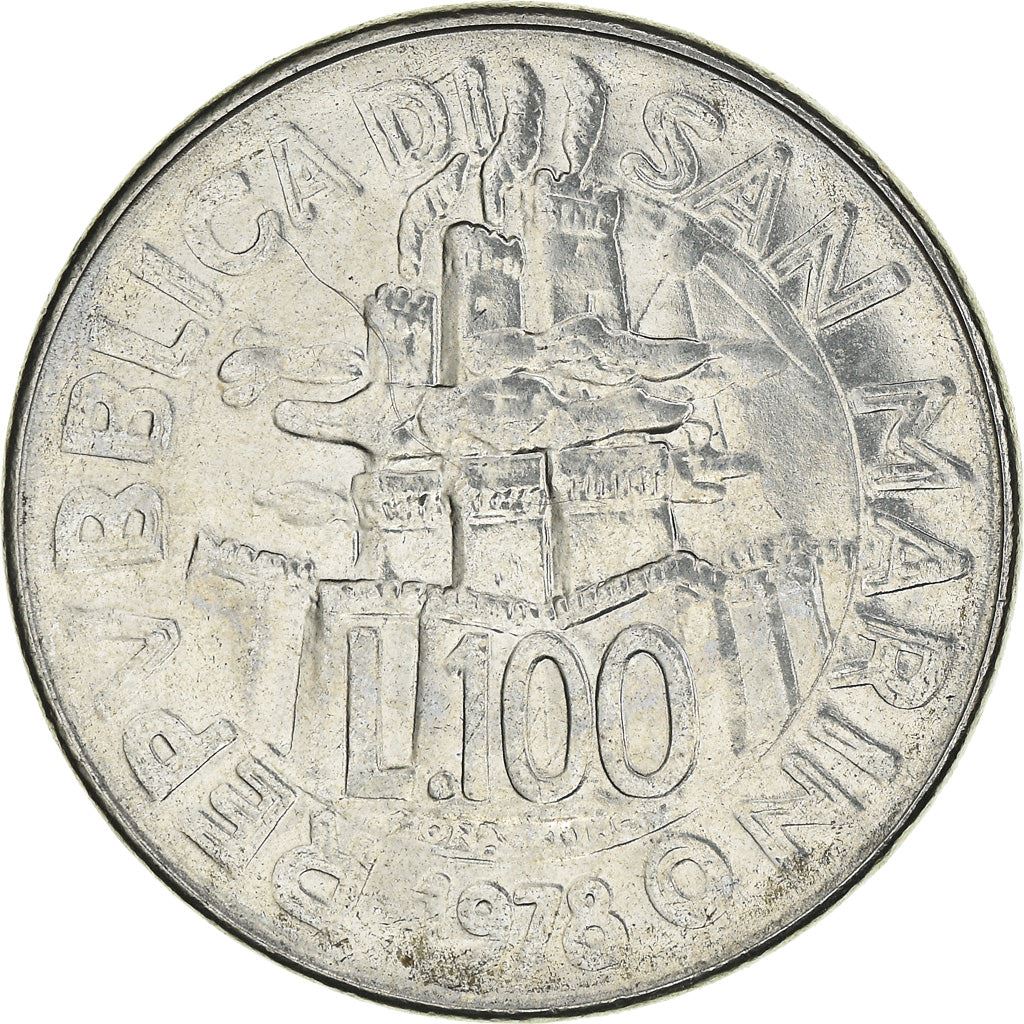 San Marino | 100 Lire Coin | FAO | Km:82 | 1978