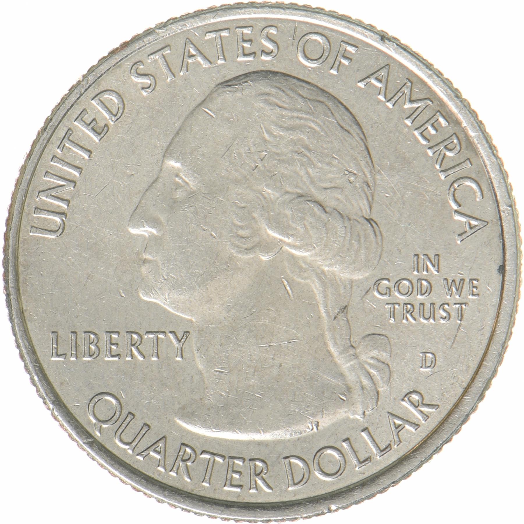 United States | 1/4 Dollar Coin | Effigy Mounds | KM:653 | 2017