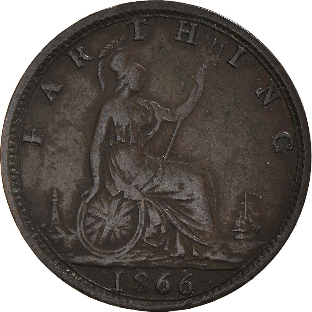 United Kingdom | 1 Farthing Coin | Victoria | Km:747 | 1860 - 1873