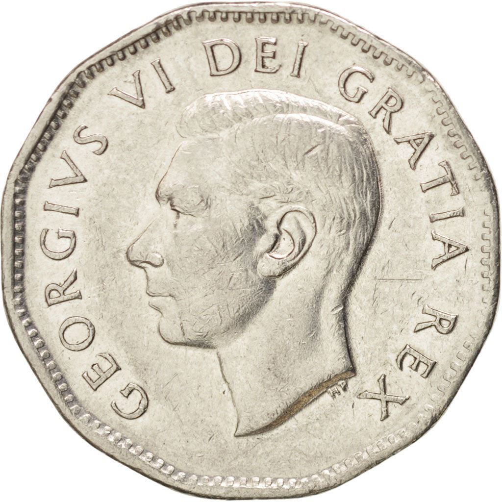 Canada | 5 Cents Coin | Discovery of Nickel | Nickel | KM:48 | 1951