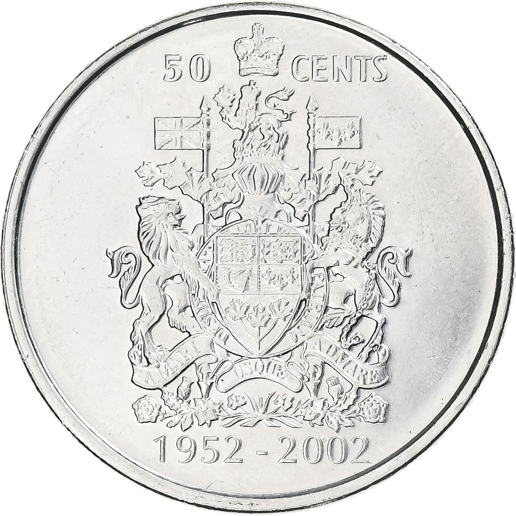 Canada | 50 Cents Coin | Nickel plated steel | Golden Jubilee | KM:444 | 2002