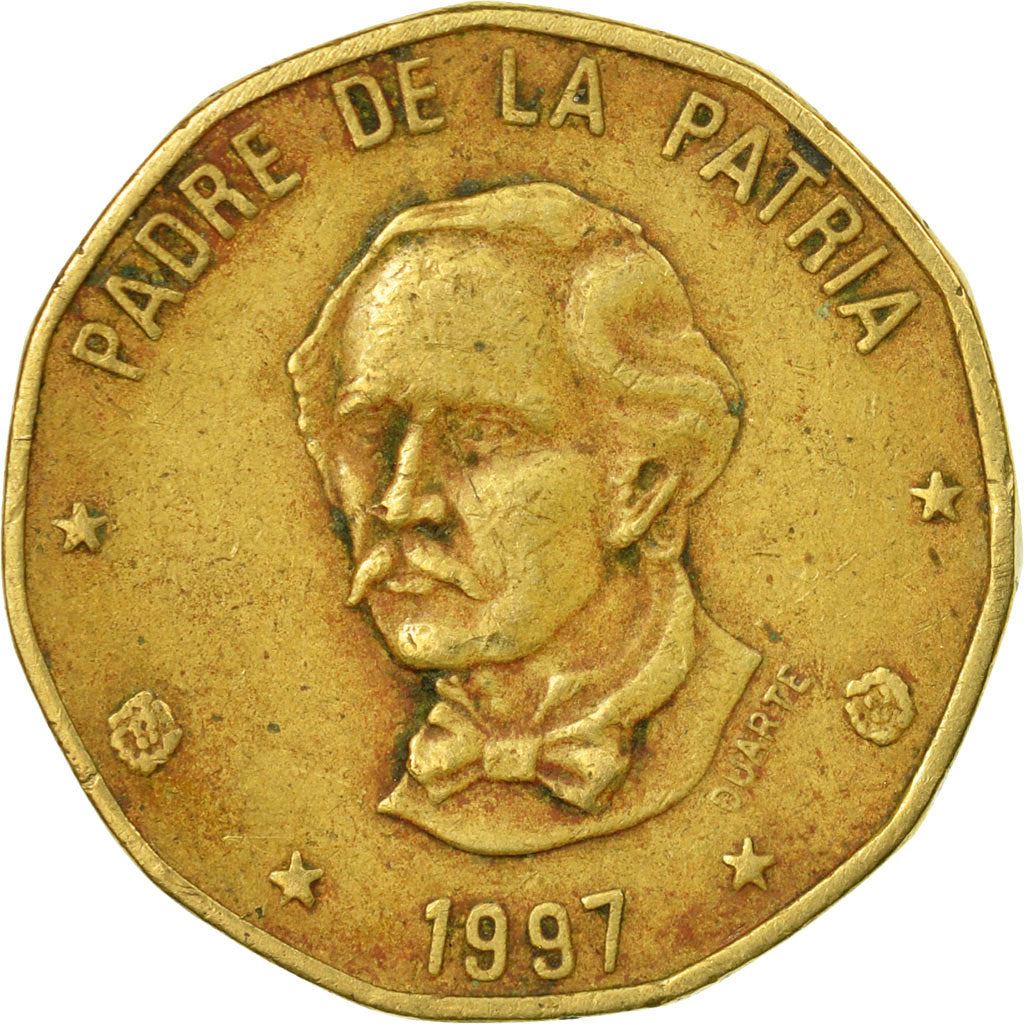 Dominican Republic | 1 Peso Coin | Juan Pablo Duarte y Diez | KM80 | 1991 - 2008