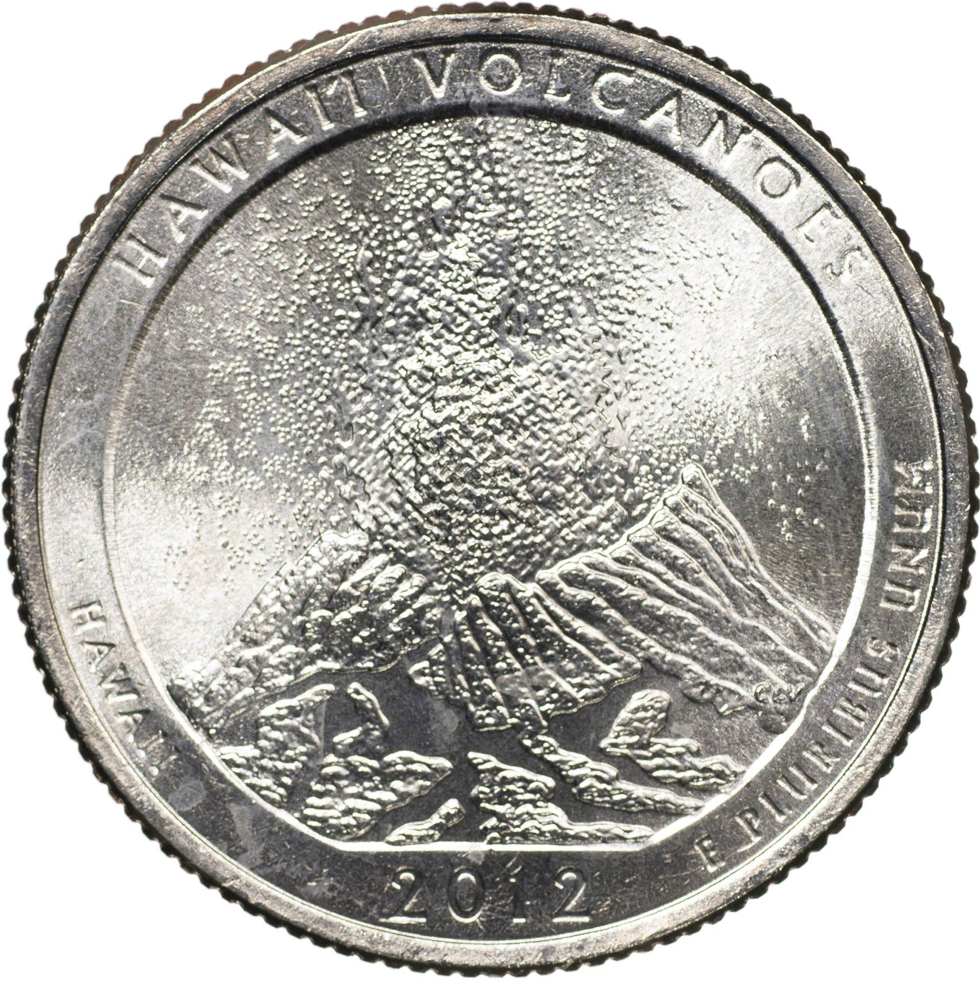 United States | 1/4 Dollar Coin | Hawai'i Volcanoes Park | Km:522 | 2012