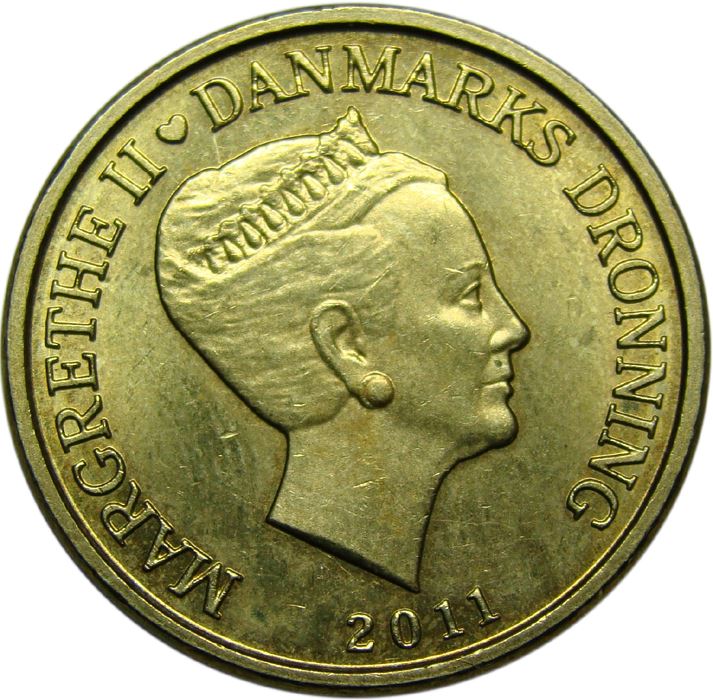 Denmark | 10 Kroner Coin | Margrethe II | KM:943 | 2011 - 2012
