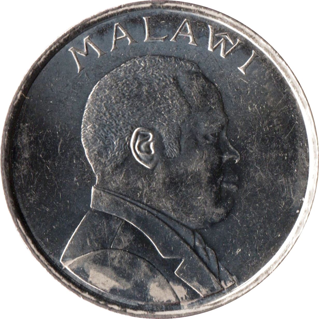 Malawi Coin Malawian | 20 Tambala | President Bakili Muluzi | Elephant | KM29 | 1996 - 2003