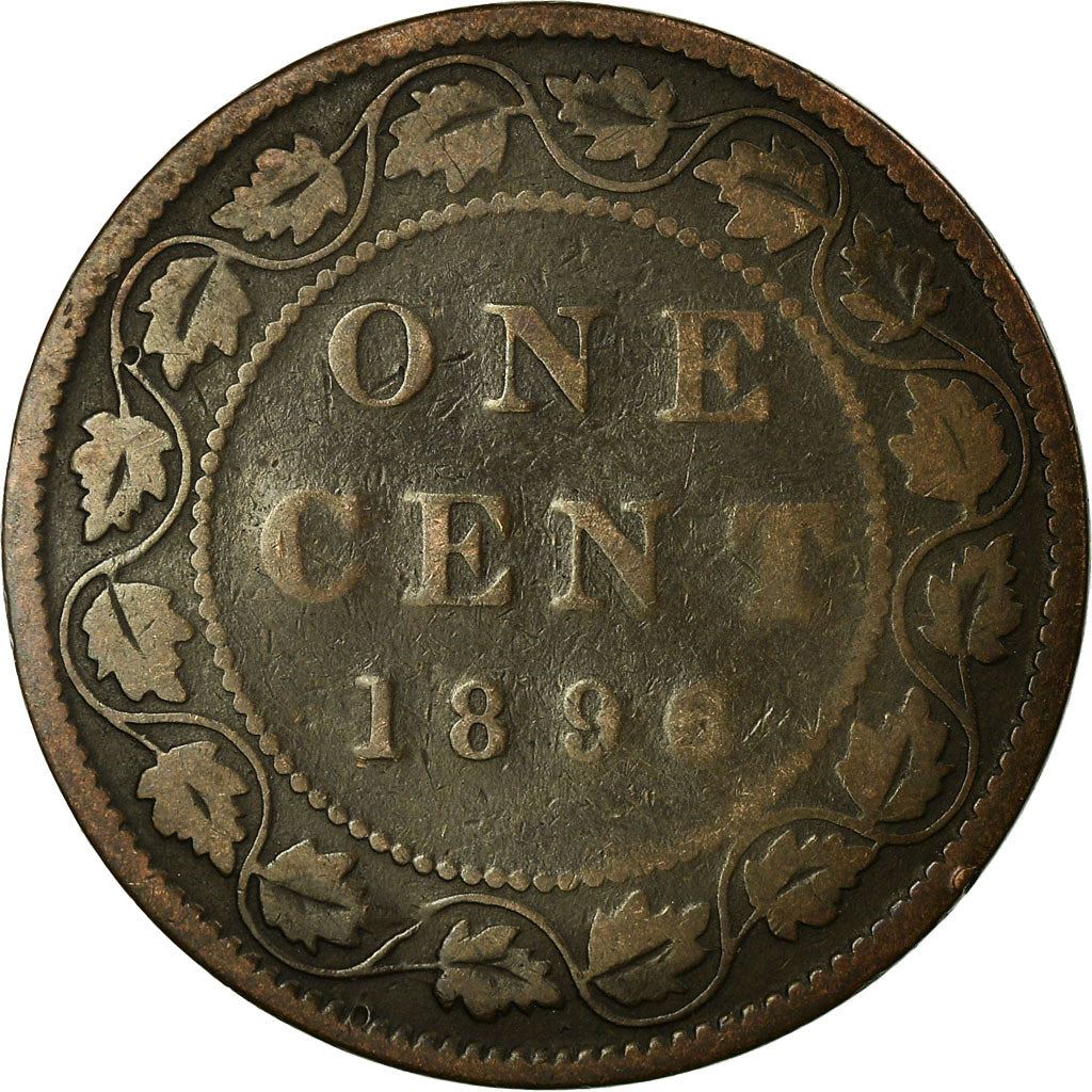 Canada | Pièce de 1 cent | Bronze | Couronne | KM : 7 | 1876-1901