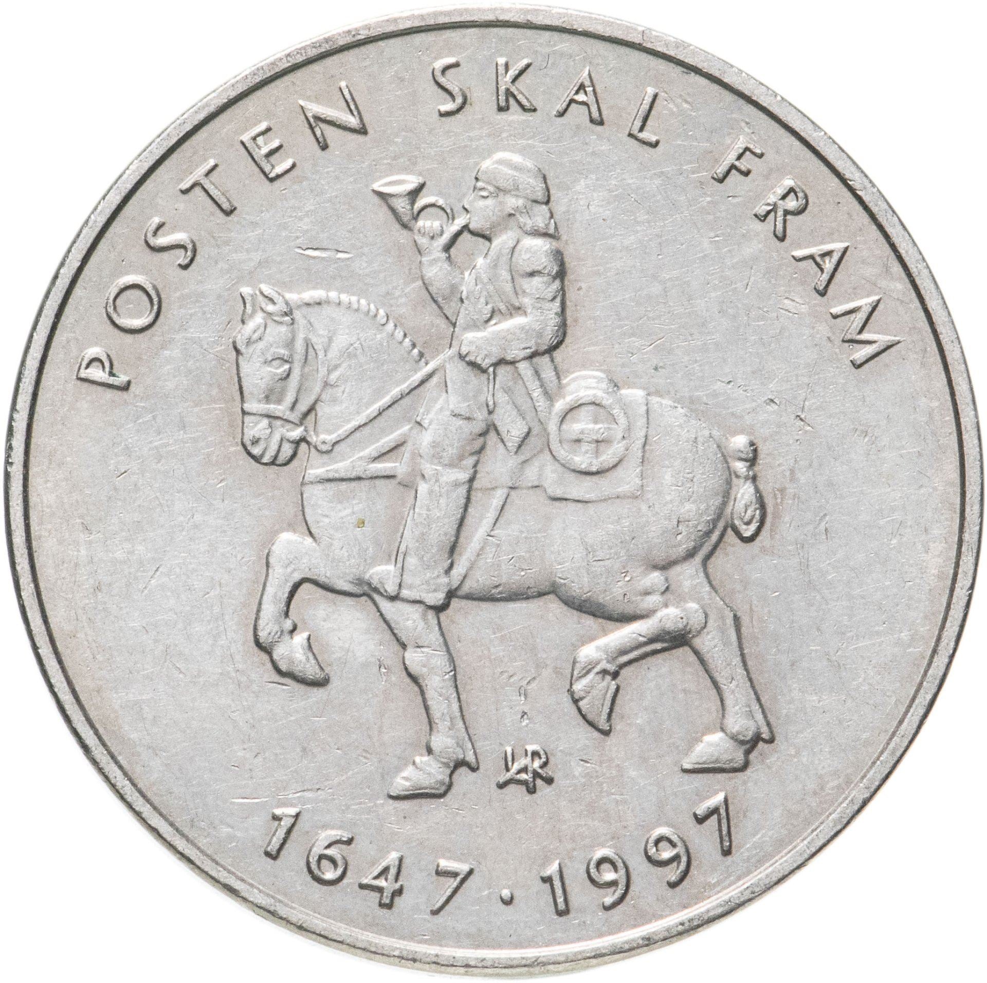 Norway | 5 Kroner Coin | Norwegian Postal Service | KM:461 | 1997