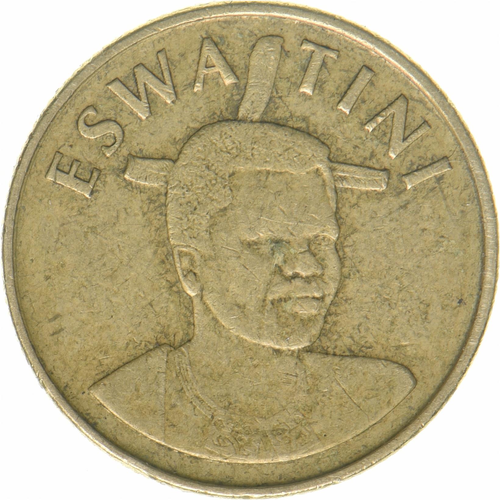 Regno di Eswatini | 1 moneta Lilangeni | Re Mswati III | Km:72 | 2018 - 2021