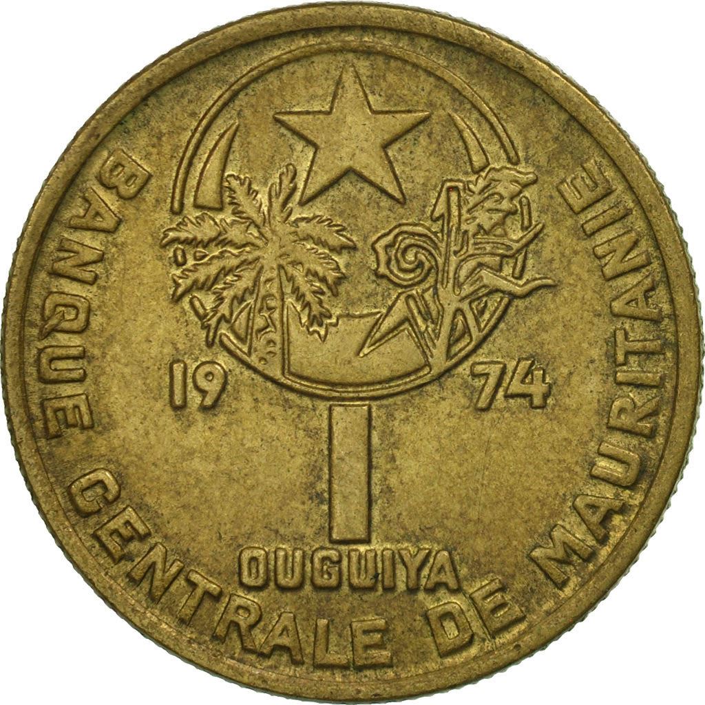 Mauritania | 1 Ouguiya Coin | Coat of Arms | Km:6 | 1974 - 2003