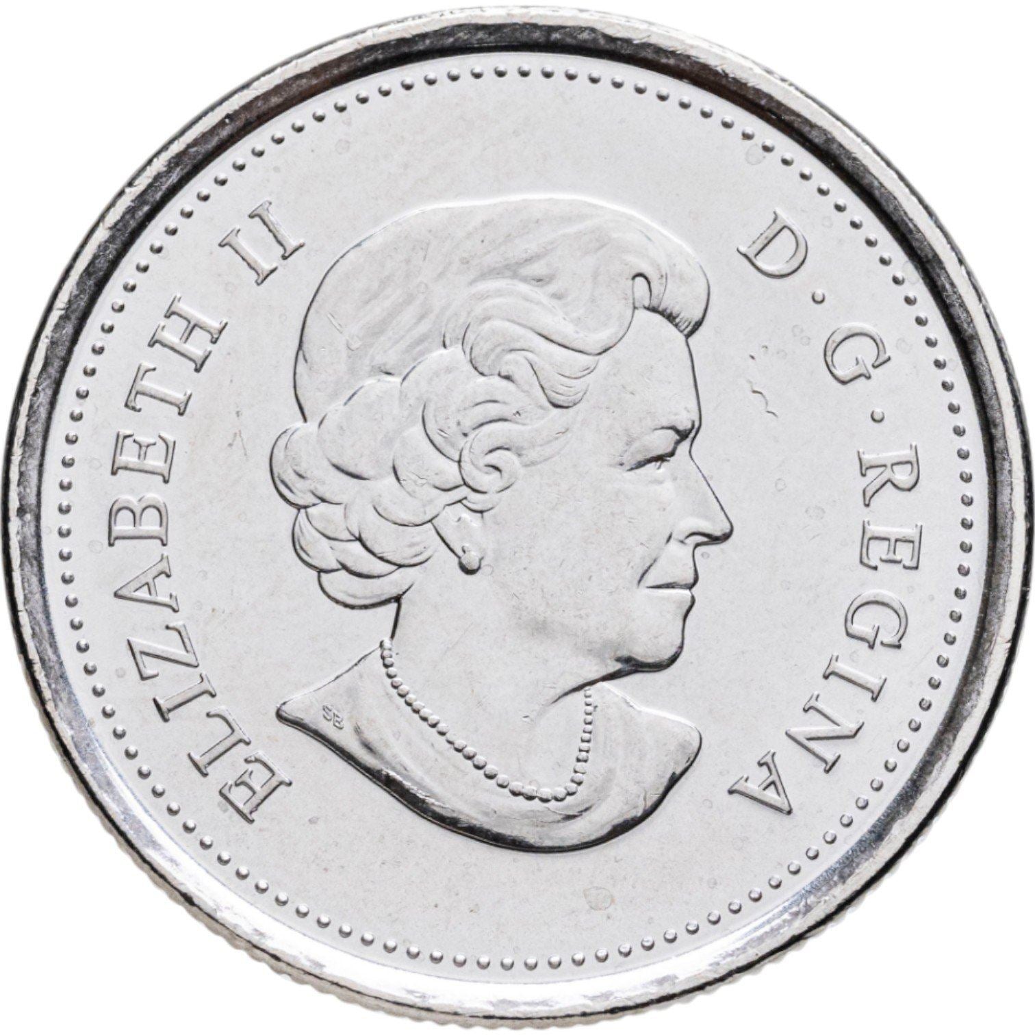 Kanada | 25 centų moneta | Medžio bizonas | Nikeliu dengtas plienas | KM:1168a | 2011 m.