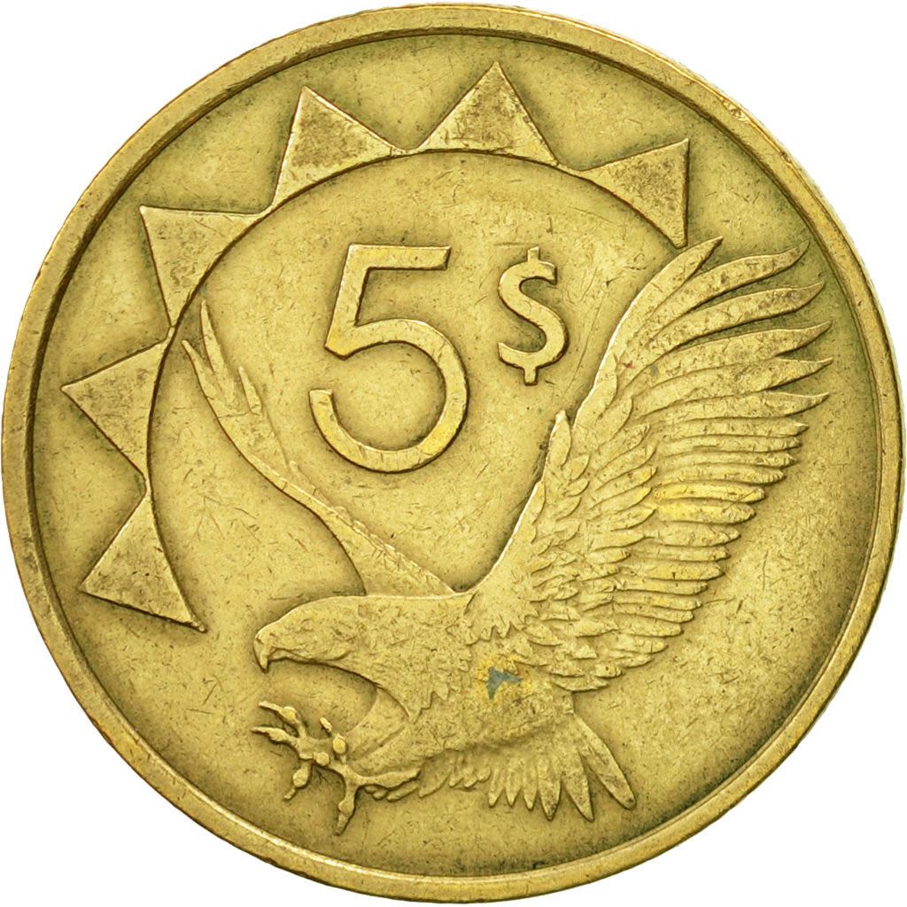 Namibia 5 Dollars Coin KM5 1993 - 2015