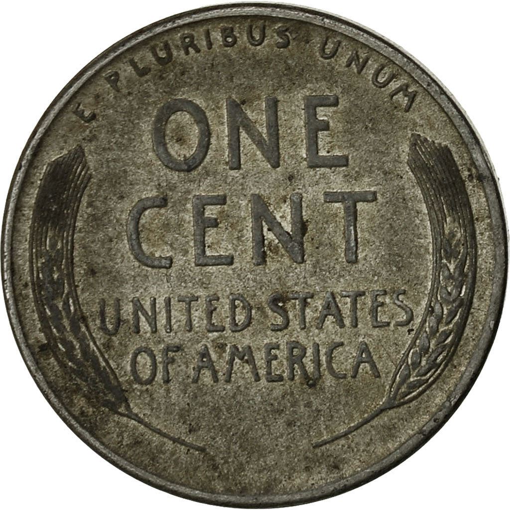 アメリカ合衆国 | 1セント硬貨 | エイブラハム・リンカーン | Km:132A | 1943年 - 1944年