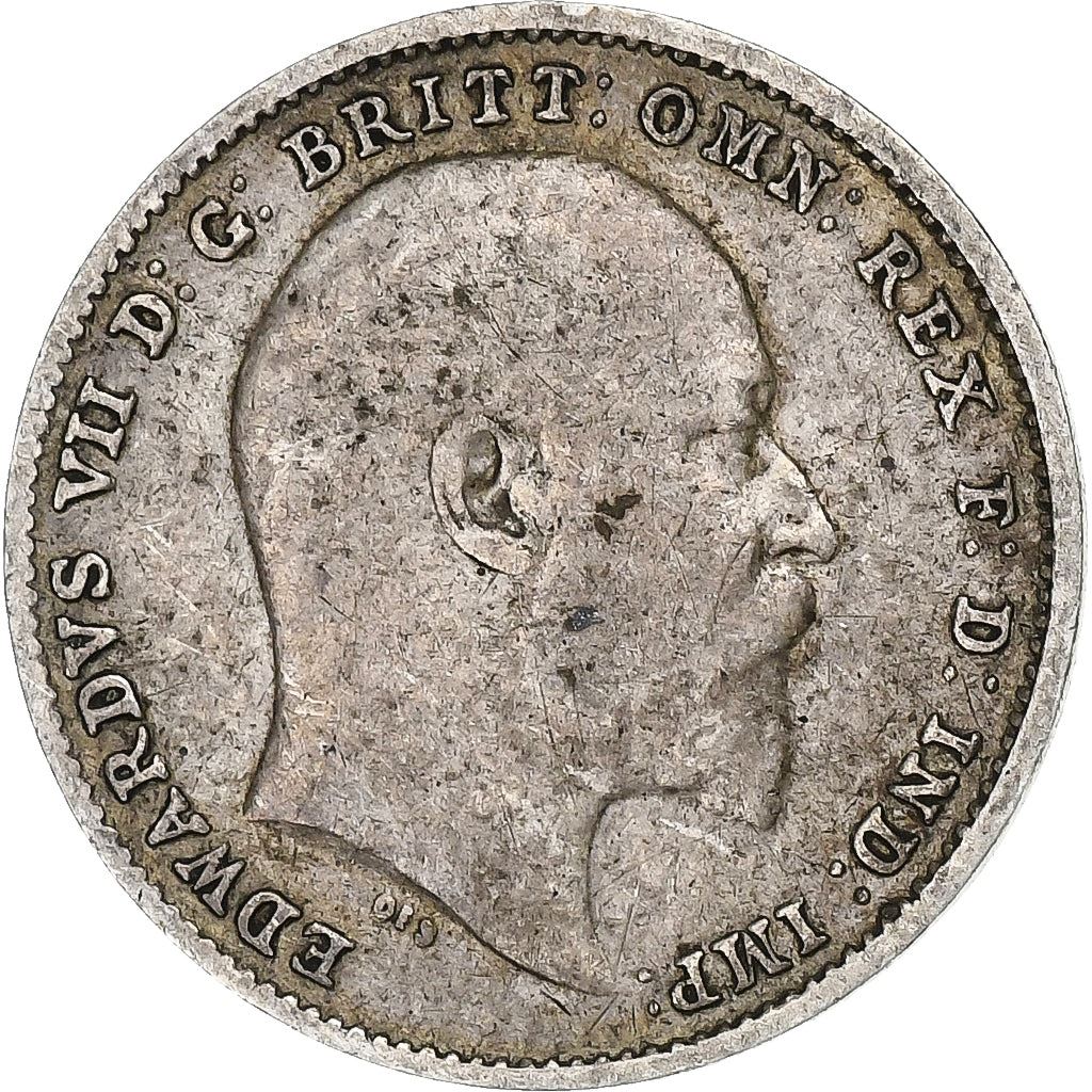 United Kingdom | 3 Pence Coin | Edward VII | Km:797 | 1902 - 1910