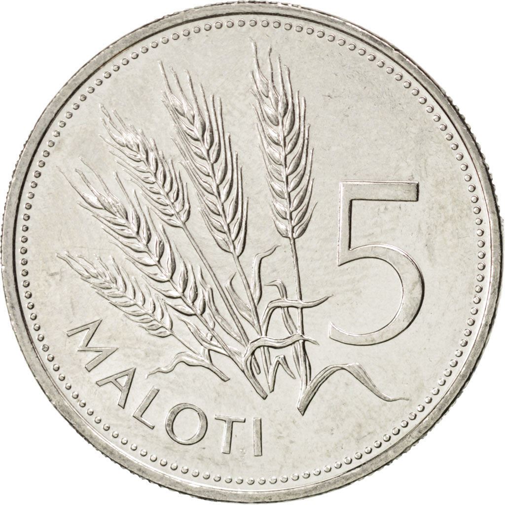 Lesotho | 5 Maloti Coin | Wheat sprigs | Km:59 | 1996 - 2010