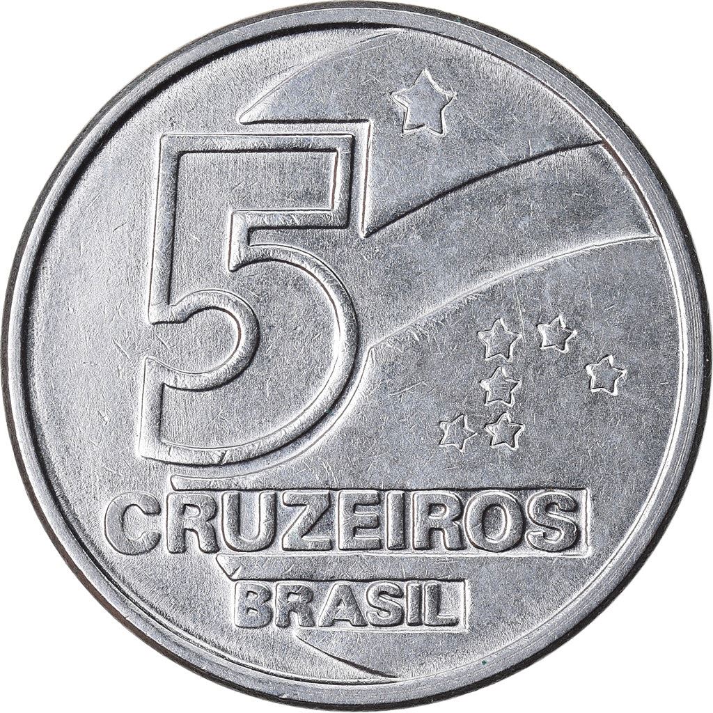 Brazil | 5 Cruzeiros Coin | Salt evaporation | Km:618 | 1990 - 1992