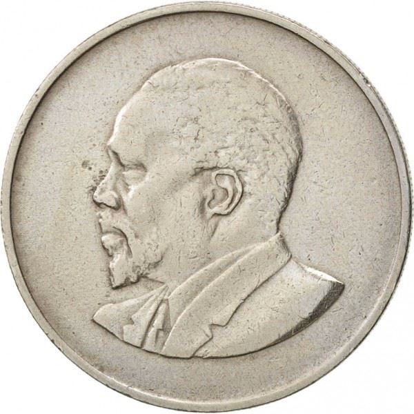 Kenya 1 Shilling | Монета Джомо Кеньятта 1963 - 1978 | КМ5 | 1966 - 1968