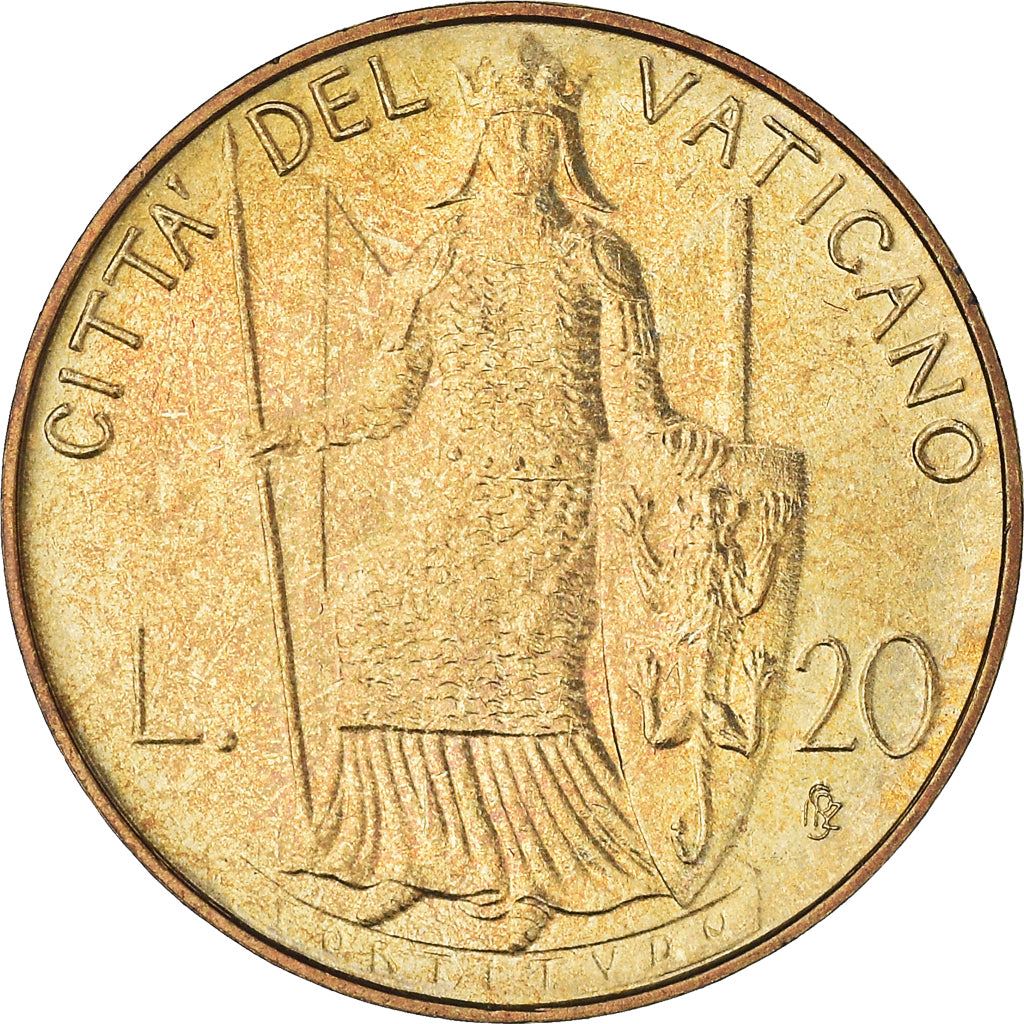 Vatican City | 20 Lire Coin | John Paul II | Km:144 | 1979 - 1980