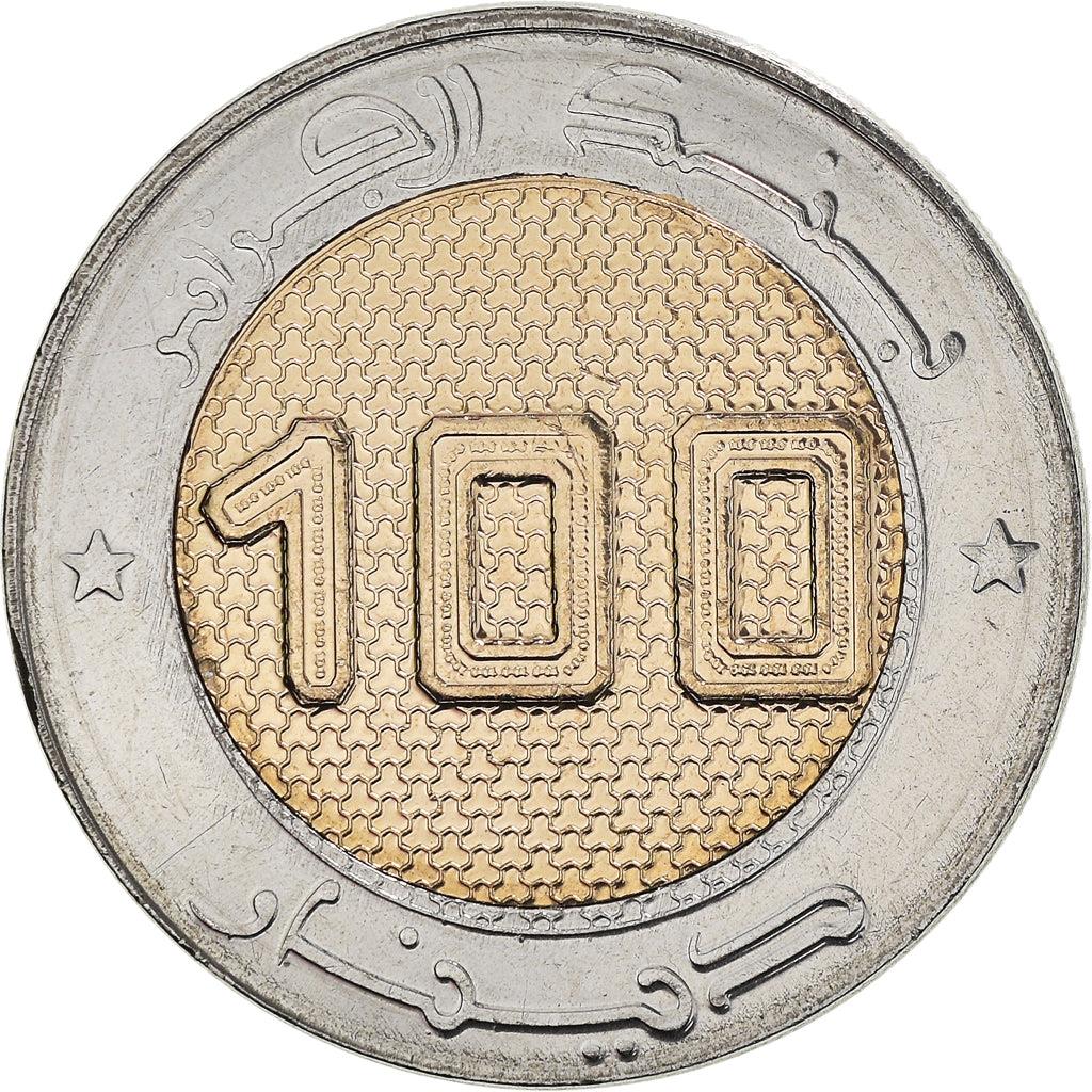 Algeria | 100 Dinars Coin | Satelite | Earth | Space | Km:141 | 2018 - 2020