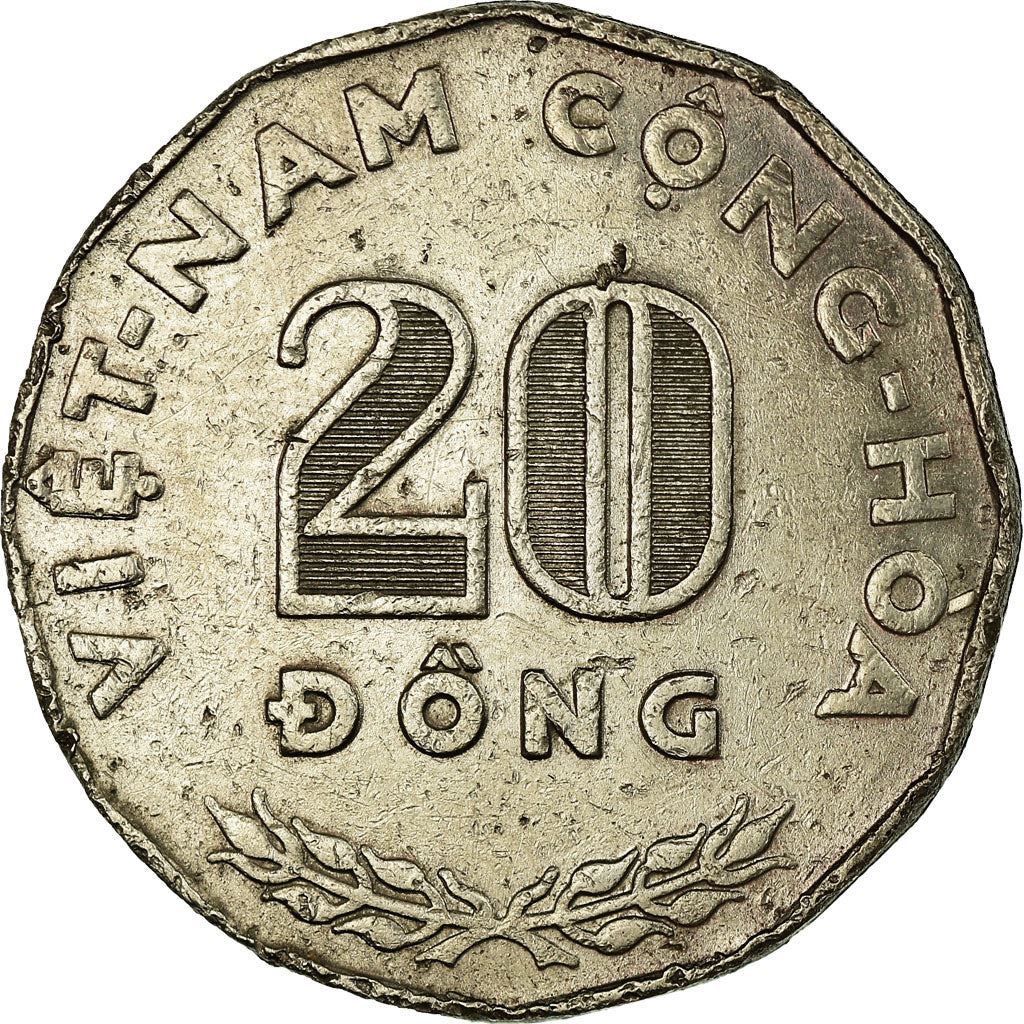 South Vietnam | 20 Dong Coin | Farmer | Km:10 | 1968