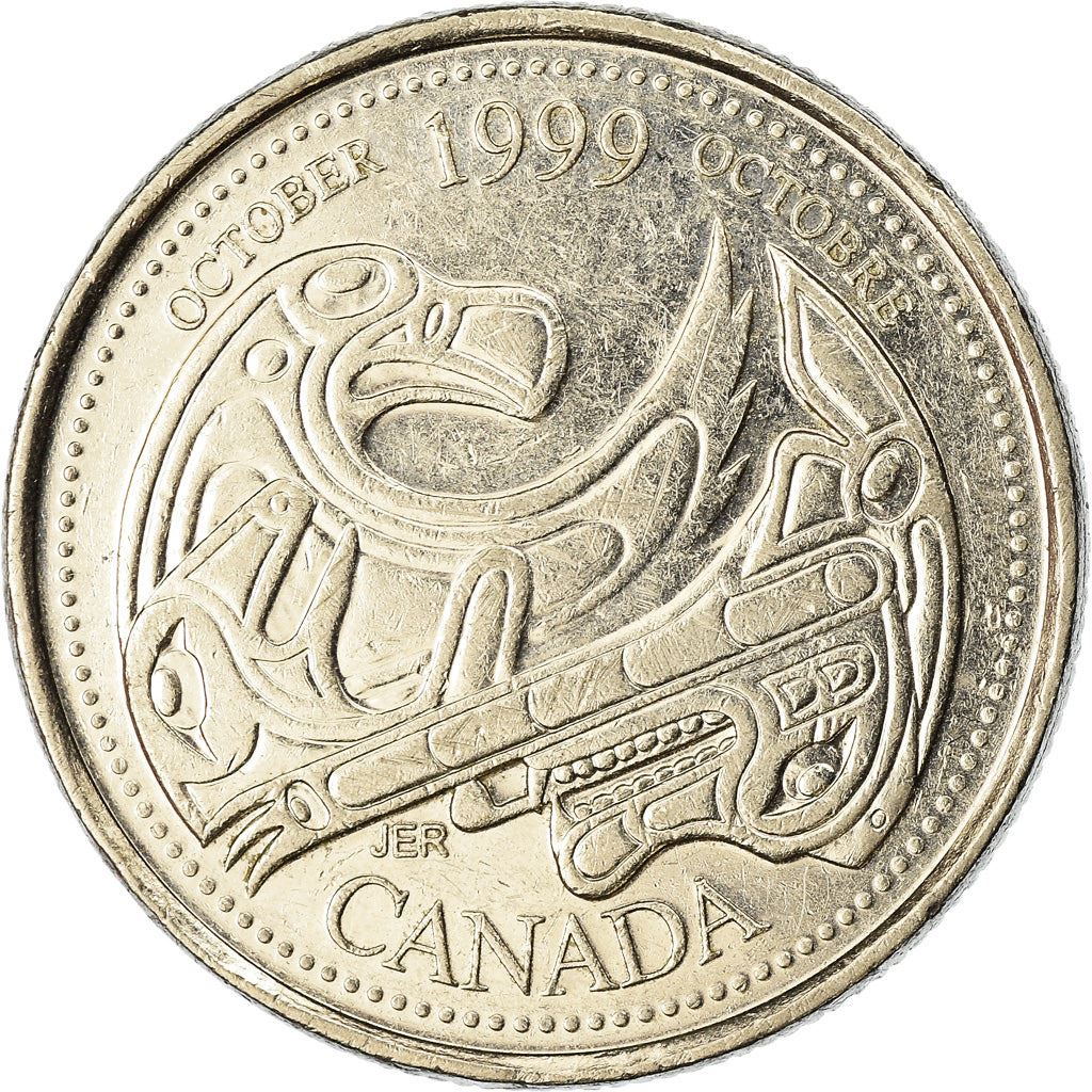 Canada | 25 Cents Coin | A Tribute to First Nations | Nickel | KM:351 | 1999