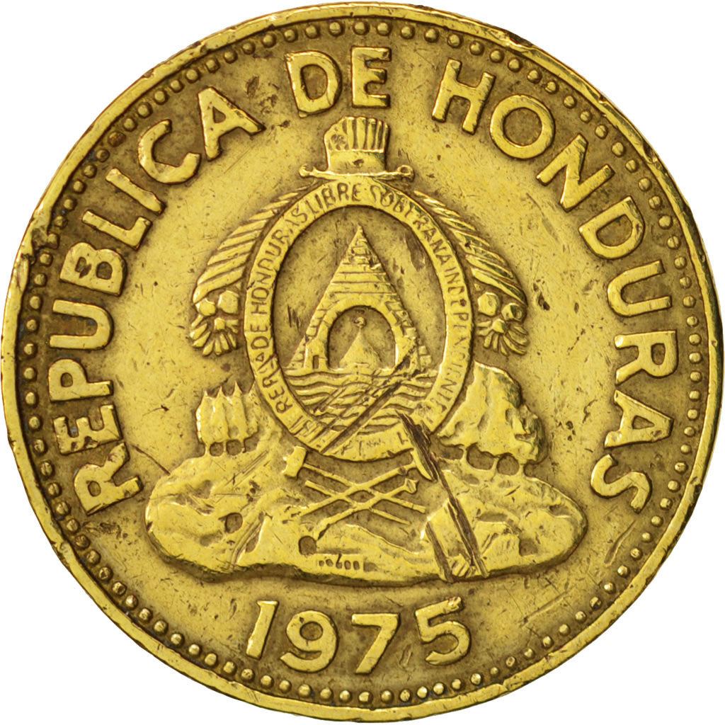 Honduras | 5 Centavos Coin | Brass | Wreath | Coat of Arms | Km:72.2A | 1975 - 1989