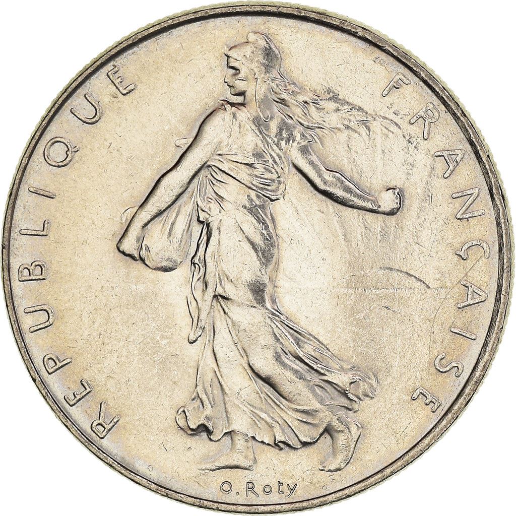 French 1 Franc Coin | Signature D'AP. O.ROTY | proof | KM925.2 | France | 1991 - 2001