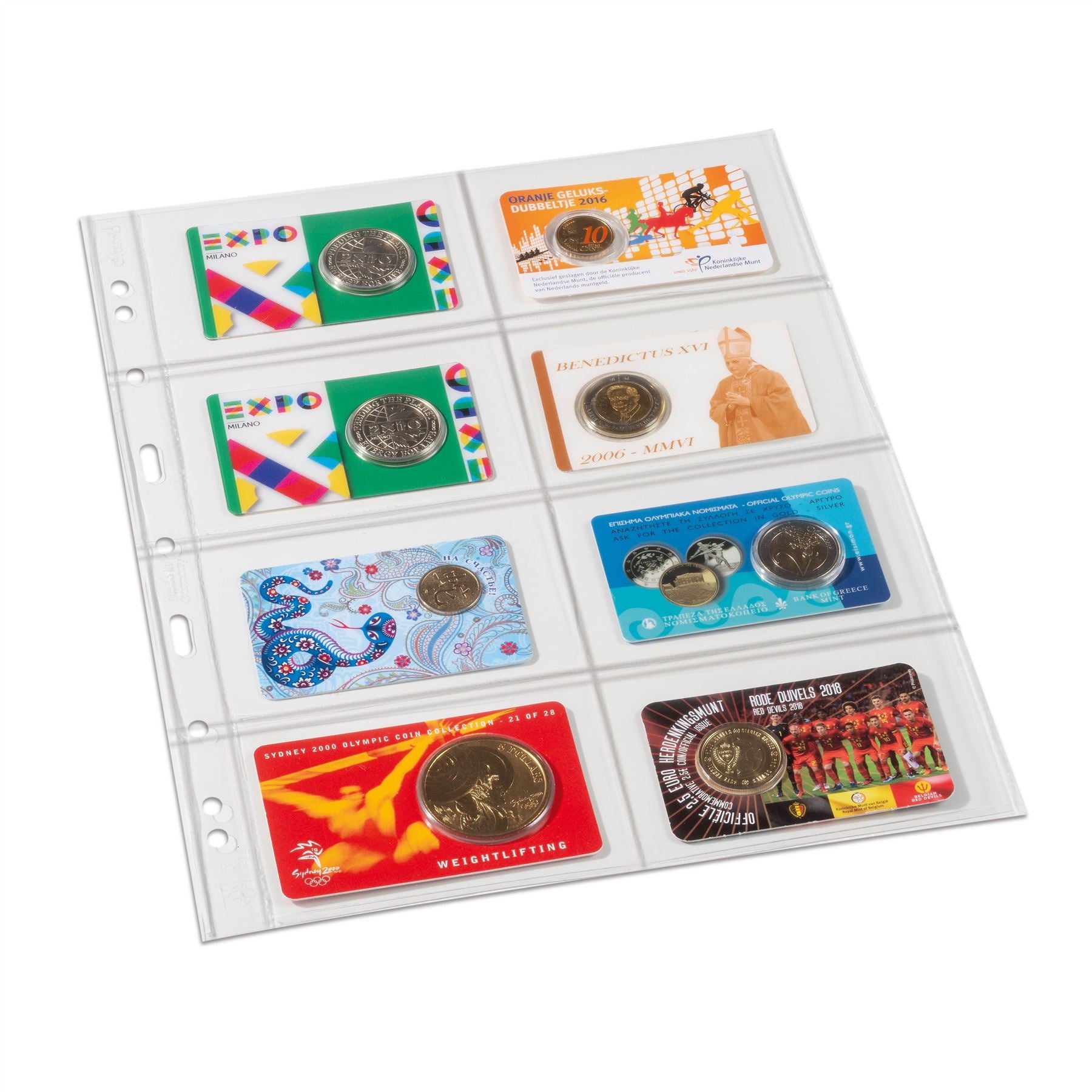 GRANDE Pocket Sheets for Ring Binders | Packs of 5 | Different Pocket Configurations | 2 Colors Available