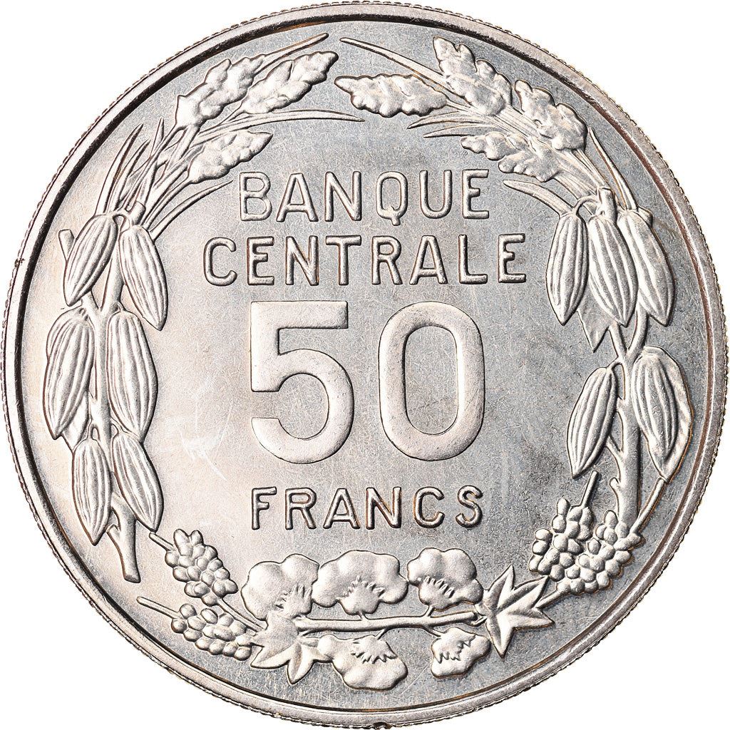 Cameroon | 50 Francs Coin | Giant Elands | Km:13 | 1960
