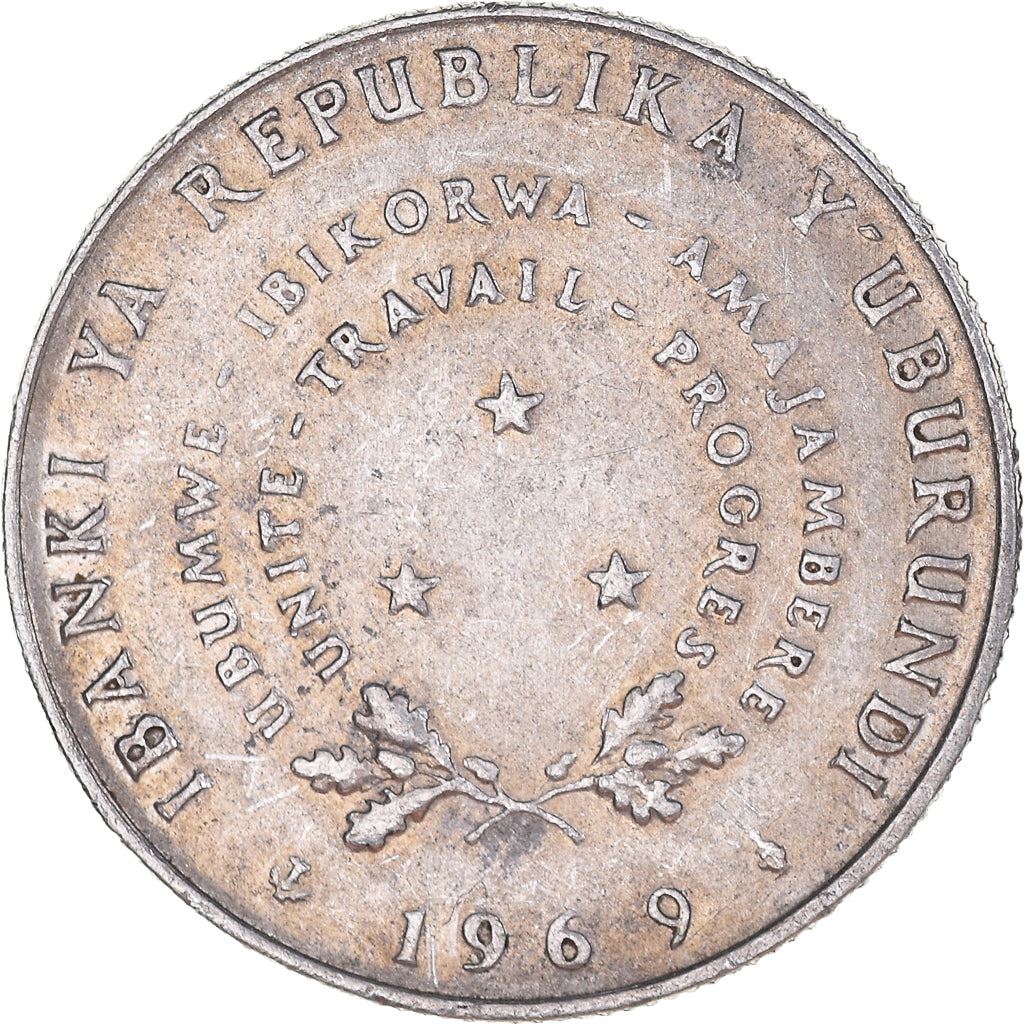 Burundi | 5 Francs Coin | Wreath | Km:16 | 1967 - 1971