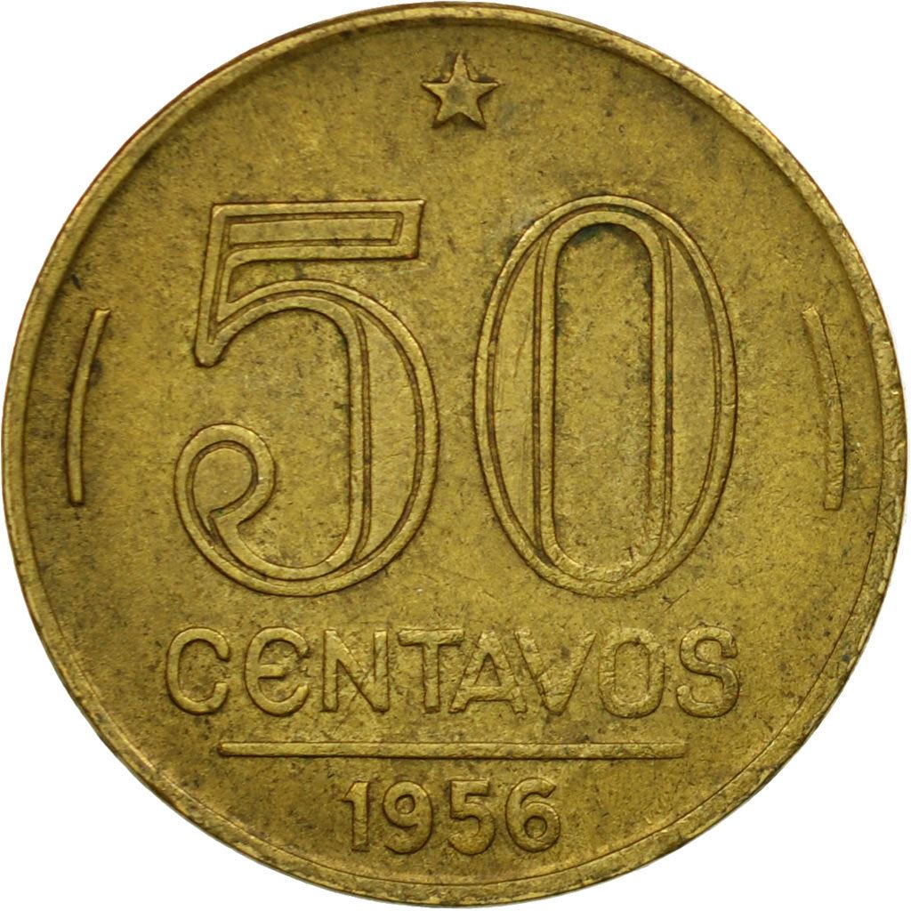 Brasil | Moeda 50 Centavos | Eurico Gaspar Dutra | Km:563 | 1948 - 1956