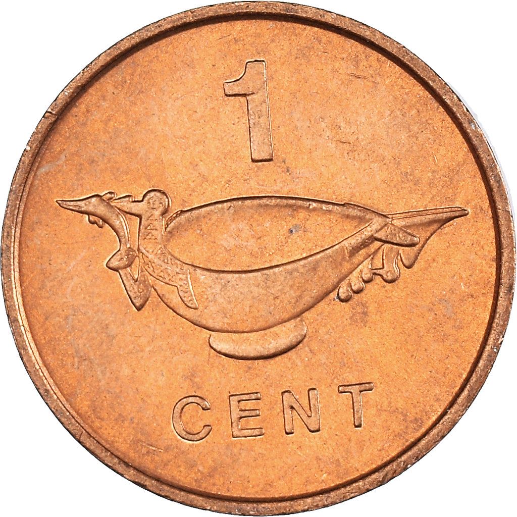 ソロモン諸島 | 1セント硬貨 | エリザベス2世 | 食器 | Km:1 | 1977年 - 1983年