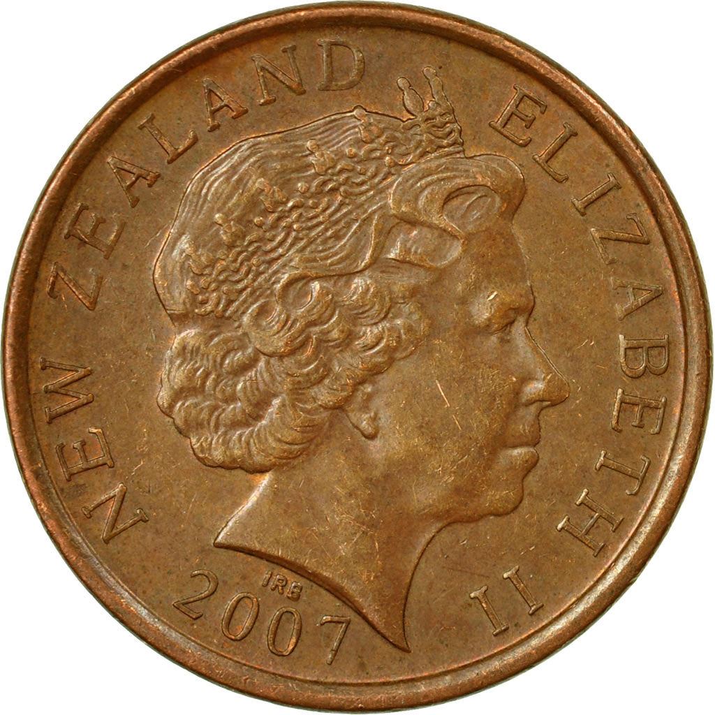 New Zealander 10 Cents Coin | Queen Elizabeth II | Maori Koruru Mask | KM117a | 2006 - 2021