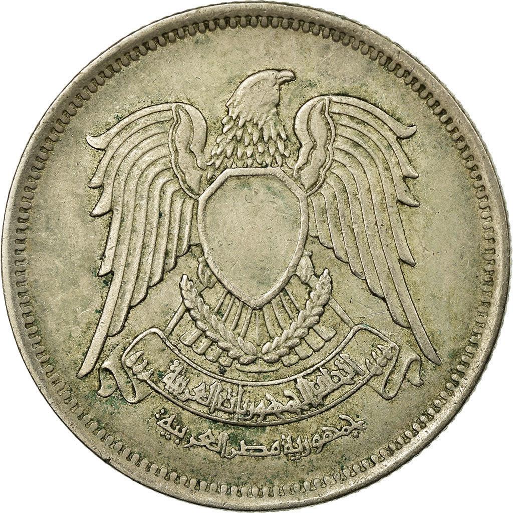 Egypt | 10 Milliemes Coin | Hawk of Quraish | Km:A426 | 1972