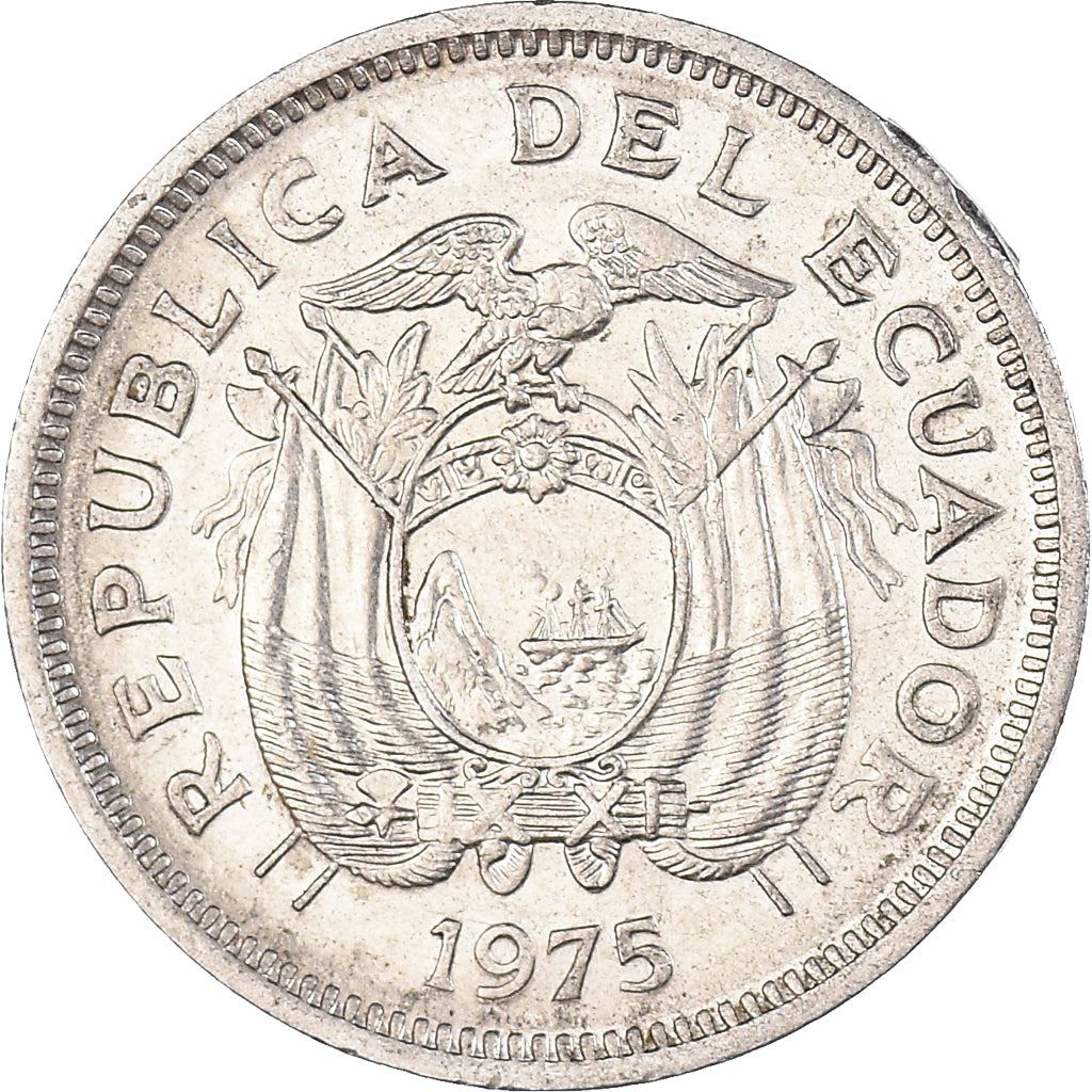 Ecuador | 20 Centavos Coin | Nickel clad steel | KM:77.2a | 1975-1981