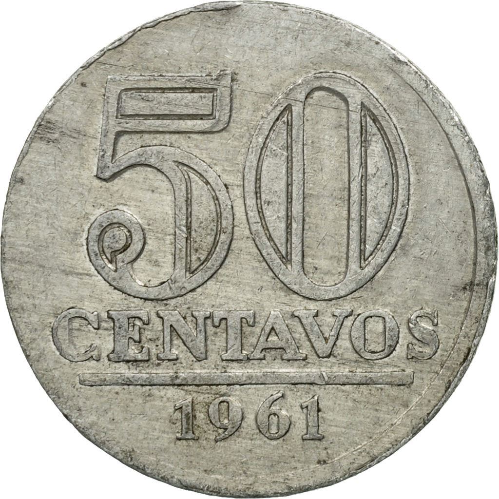 Brasil 50 Centavos Mynt | KM569 | 1957 - 1961