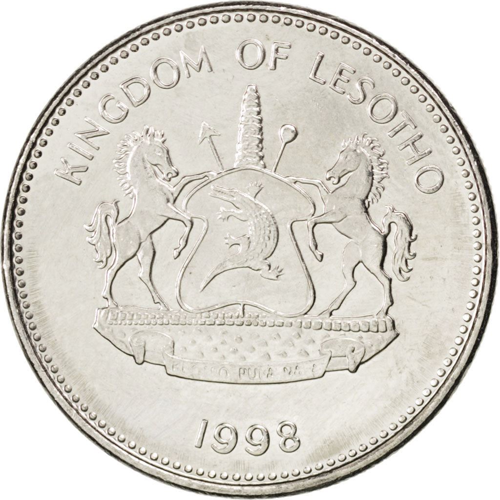 Lesotho | 2 Maloti Coin | Maize plants | Km:58 | 1996 - 2018