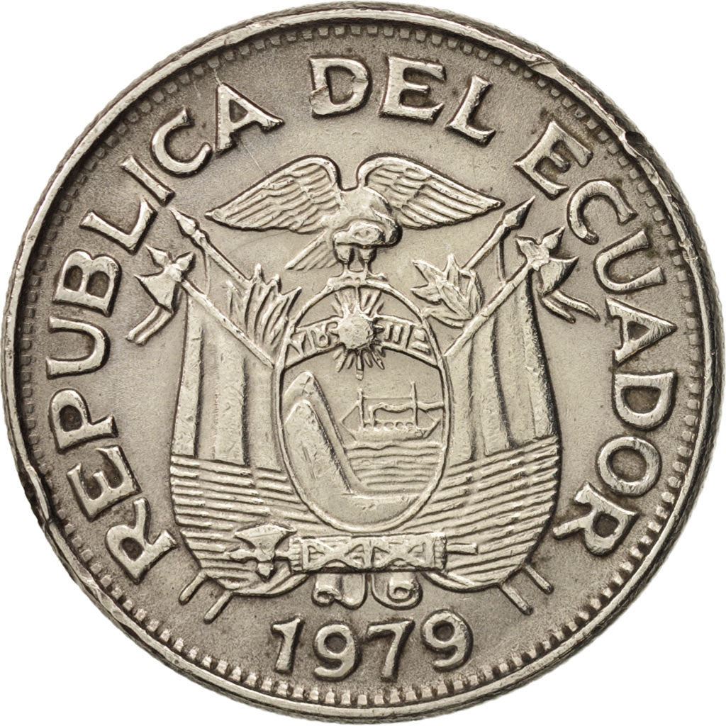 Ecuador | 1 Sucre | Antonio José de Sucre | Nickel clad steel | KM:78b | 1964-1981