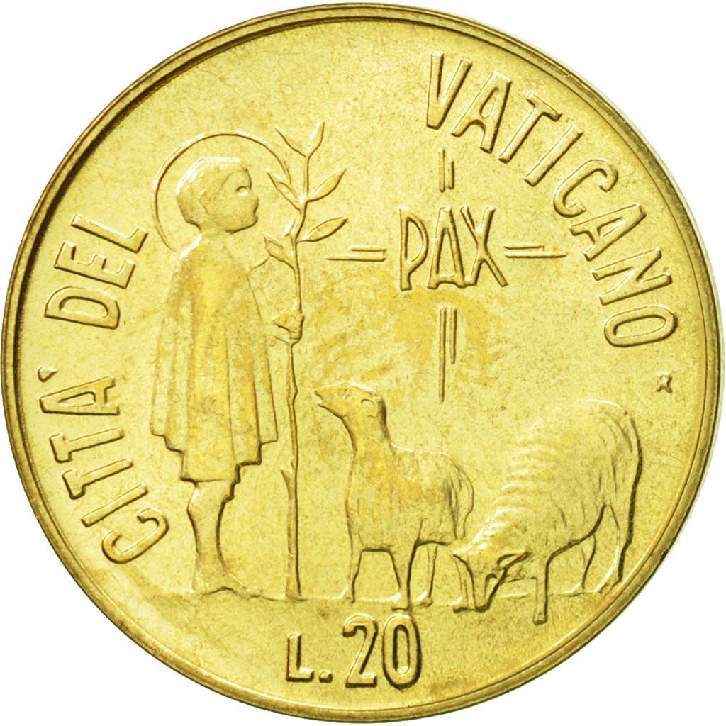 Vatican City | 20 Lire Coin | Shepherd | Km:178 | 1984