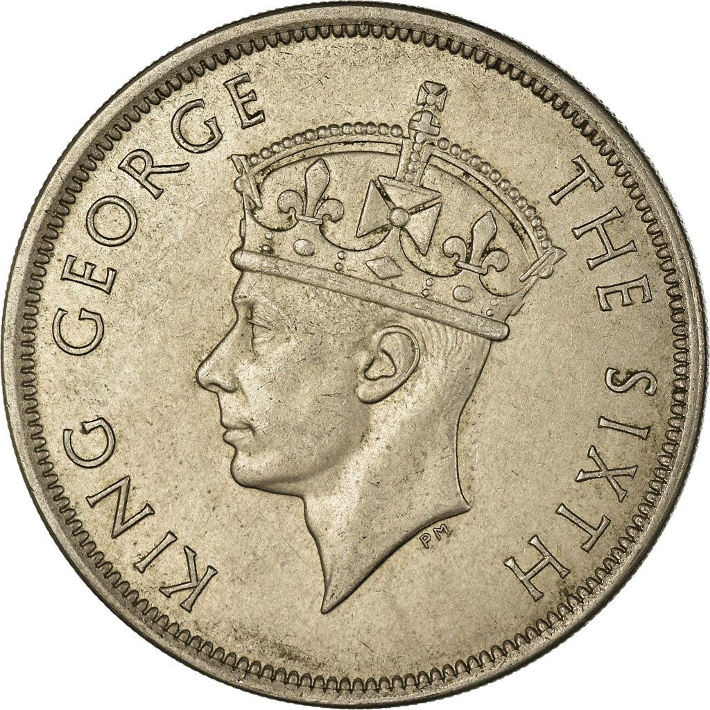 Southern Rhodesia | 1/2 Crown Coin | George VI | Crown | Shield | Pickaxe | Km:24 | 1948 - 1952