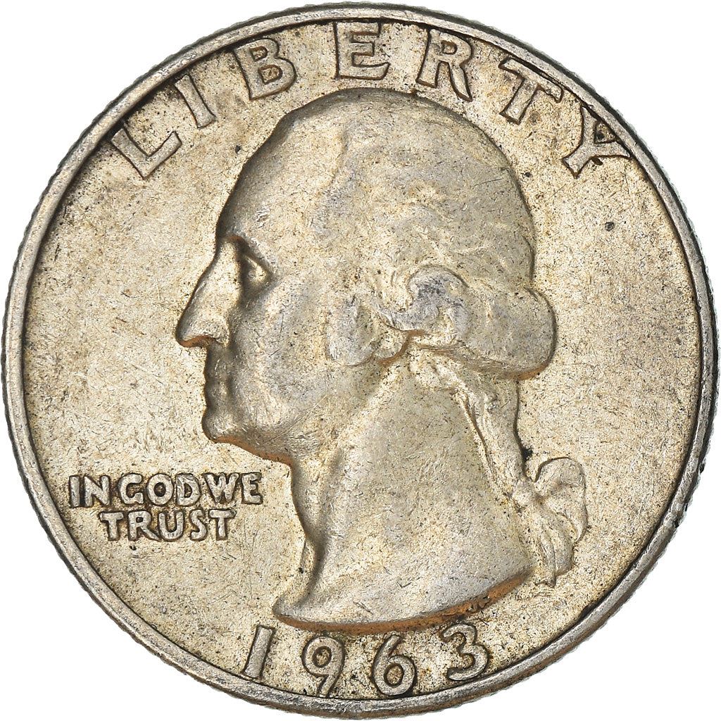 アメリカ合衆国 | 1/4ドル硬貨 | ジョージ・ワシントン | KM:164 | 1932年 - 1964年