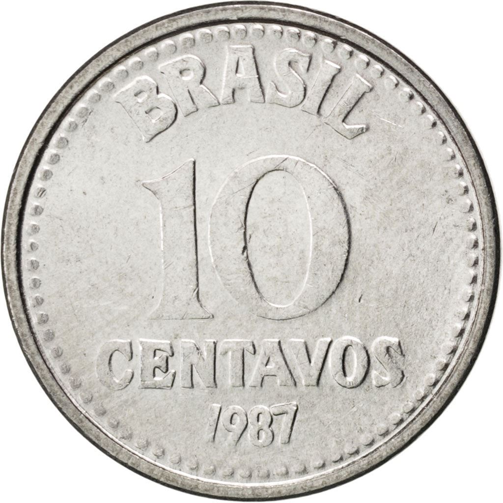 Moneta Brasile 10 Centavos KM602 1986 - 1988